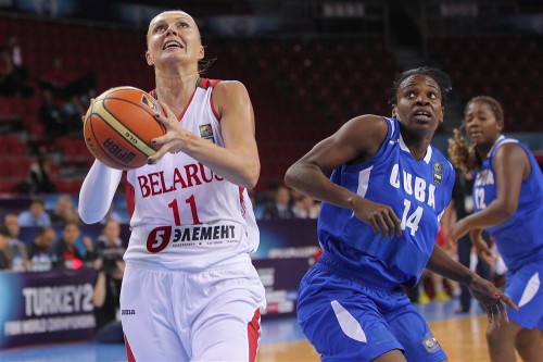 Mondial 2014_Yelena LEUCHANKA (Biélorussie) vs. Cuba_FIBA