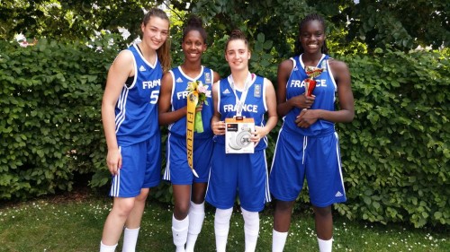 Mondial 3x3 U18 2015_Lisa BERKANI & équipe de France concours de meneuse_FIBA
