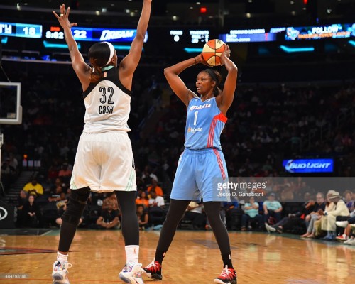 WNBA_2015_DeLisha MILTON-JONES (Atlanta) vs. New York_Jesse D. GARRABRANT_Getty Images