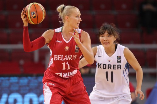 Mondial 2014_Yelena LEUCHANKA (Biélorussie) vs. Corée du Sud_FIBA