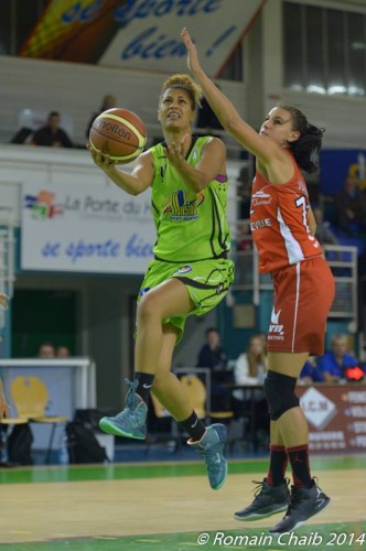 LFB_2014-2015_Florine BASQUE (Hainaut Basket) vs. Mondeville_Romain CHAIB