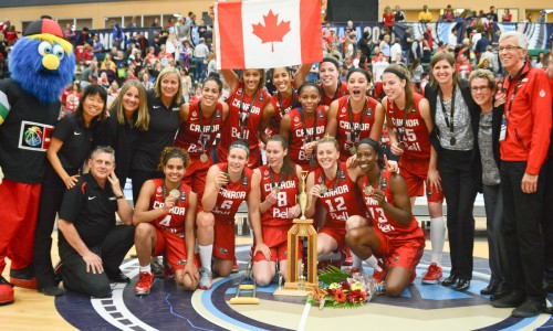 Canada champion des Amériques 2015 A.J. Lawrence/FIBA Americas