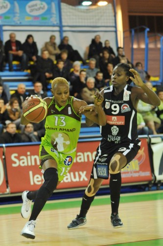 LFB_2015-2016_Pauline AKONGA (Hainaut Basket) vs. Nice_Daniel LEMOINE
