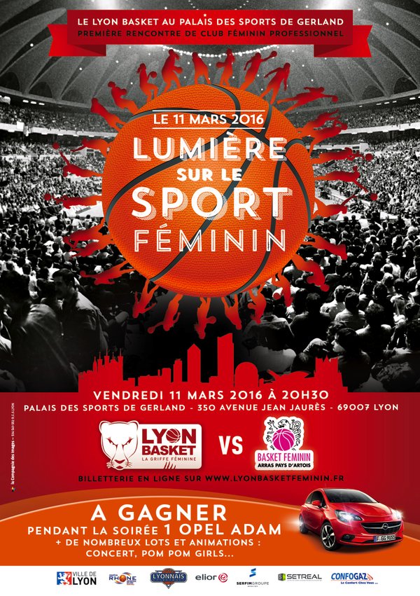 LFB : Le match Lyon – Arras du 11 mars se jouera au Palais des Sports de Gerland !
