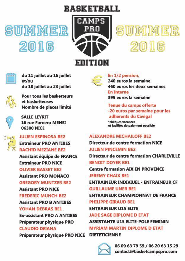 Rendez-vous à Nice en juillet pour le « Summer camp 2016 » !