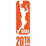logo WNBA 20th mini carré