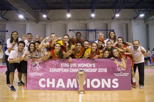 Les U16 espagnoles championnes d'europe 2016