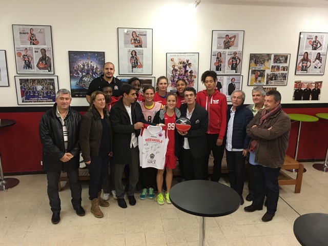 LFB : Marc LAVOINE est revenu voir les Niçoises ce week-end