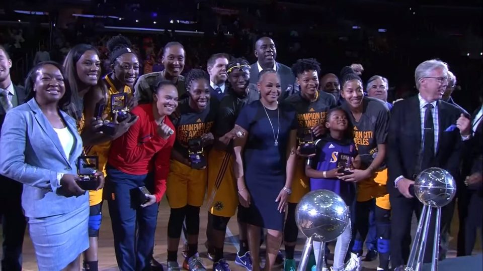 WNBA : La cérémonie de remise des bagues aux Los Angeles Sparks