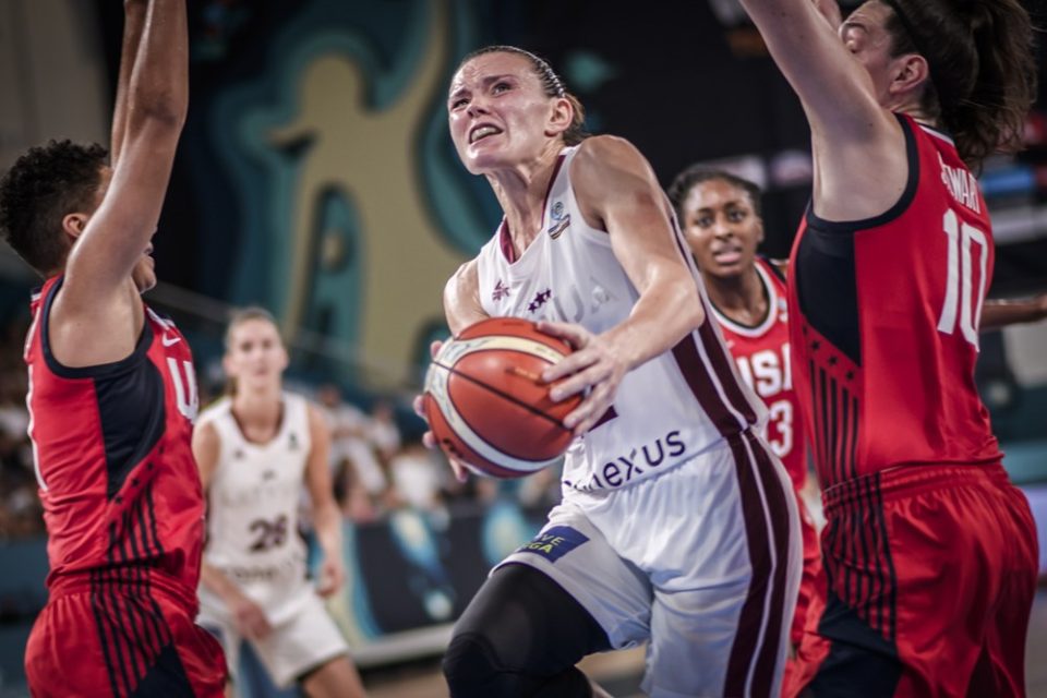 Mondial 2018 : Anete STEINBERGA (Lettonie), 30 points face aux Etats-Unis