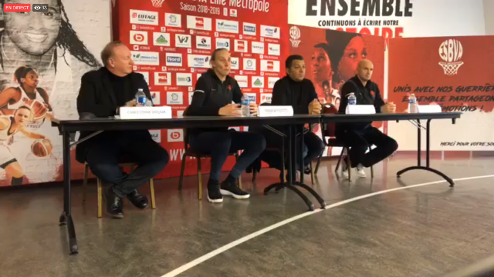 LFB : Conférence de presse annonçant le retour d’Ann WAUTERS à Villeneuve d’Ascq