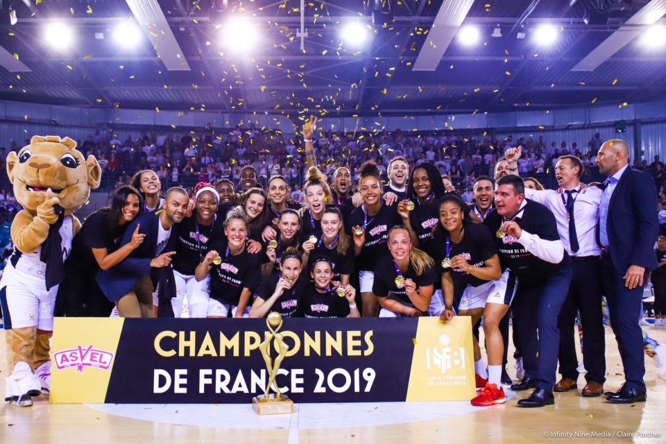 Lyon ASVEL Féminin est champion de France pour la première fois de son Histoire !