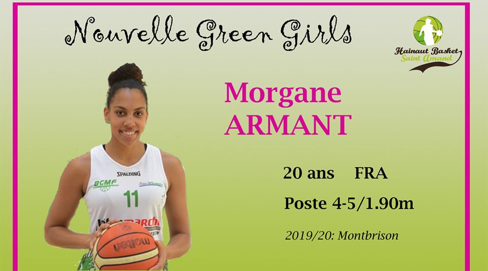 LFB : Morgane ARMANT, nouvelle recrue de Saint Amand