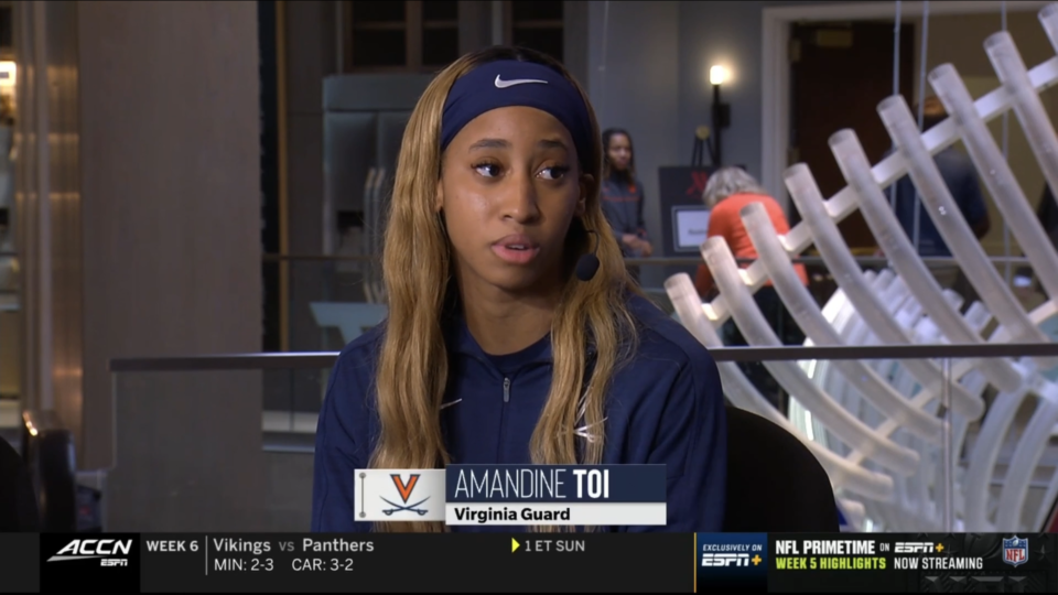Amandine TOI continue de grandir en NCAA