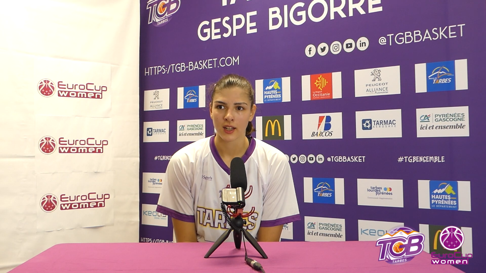 Eurocoupe : Conférence de presse après Tarbes – K. P. Brno