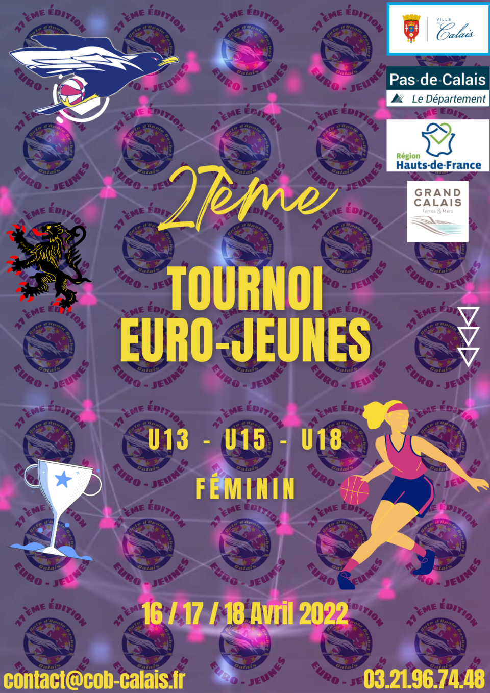 Le tournoi Euro-jeunes de Calais est à la recherche d’équipes U13 et U15 !