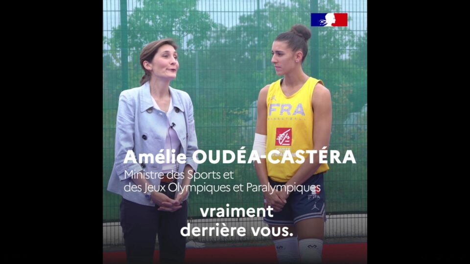 La Ministre des Sports et des Jeux Olympiques et Paralympiques a rendu visite à l’équipe de France 3×3