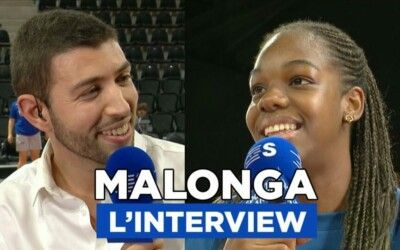 Dominique MALONGA (LDLC ASVEL F. et équipe de France) interrogée par Lukas NICOT