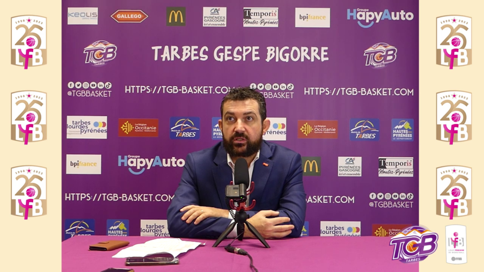 LFB : Conférence de presse après Tarbes – Bourges