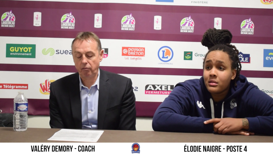 LFB : Conférence de presse après Landerneau B. B. – Lattes-Montpellier