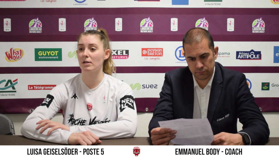 LFB : Conférence de presse après Landerneau B. B. – La Roche-Vendée