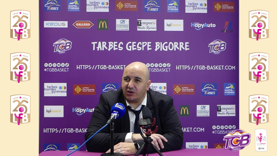 LFB : Conférence de presse après Tarbes – Villeneuve d’Ascq