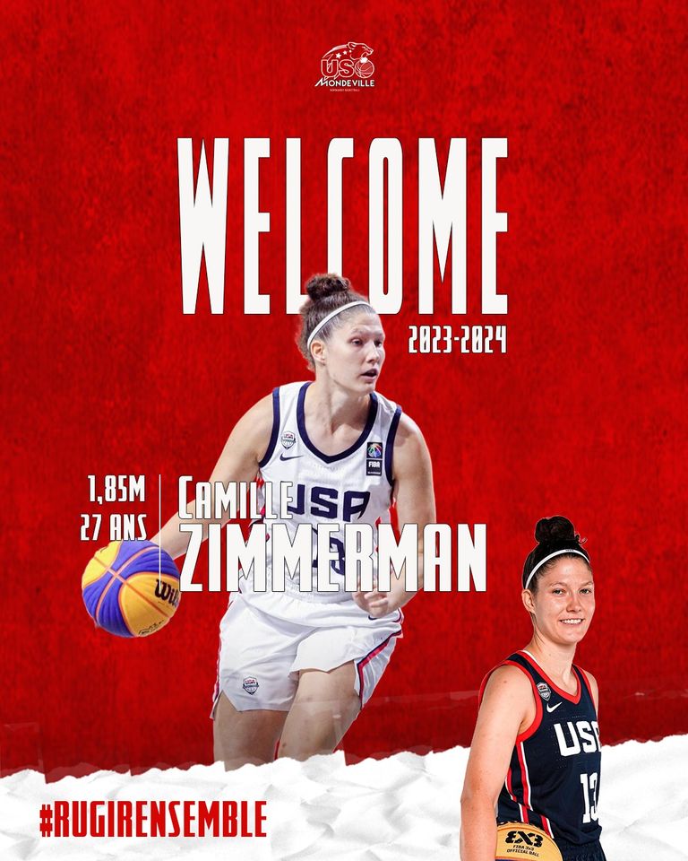 Ligue 2 : Camille ZIMMERMAN arrive à Mondeville