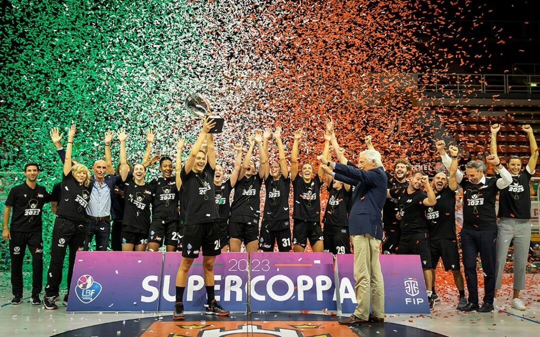 Supercoupe d&rsquo;Italie : Le titre pour l&rsquo;équipe de Pierre VINCENT, Bologne vainqueure après une longue lutte contre Schio