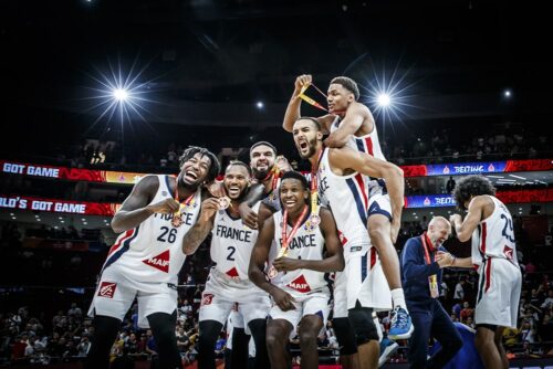 Médaille de bronze de l'équipe de France masculine à la Coupe du Monde 2019