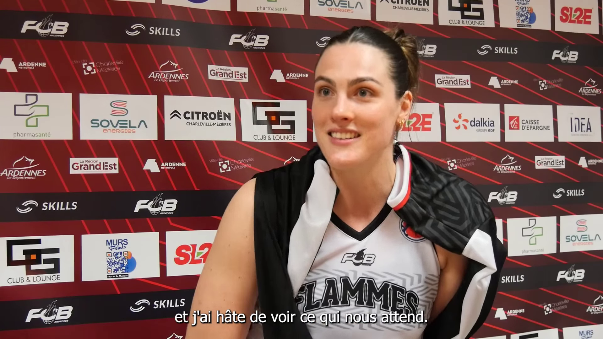 Eurocoupe : Conférence de presse après Charleville-Mézières – Eleftheria Moschatou