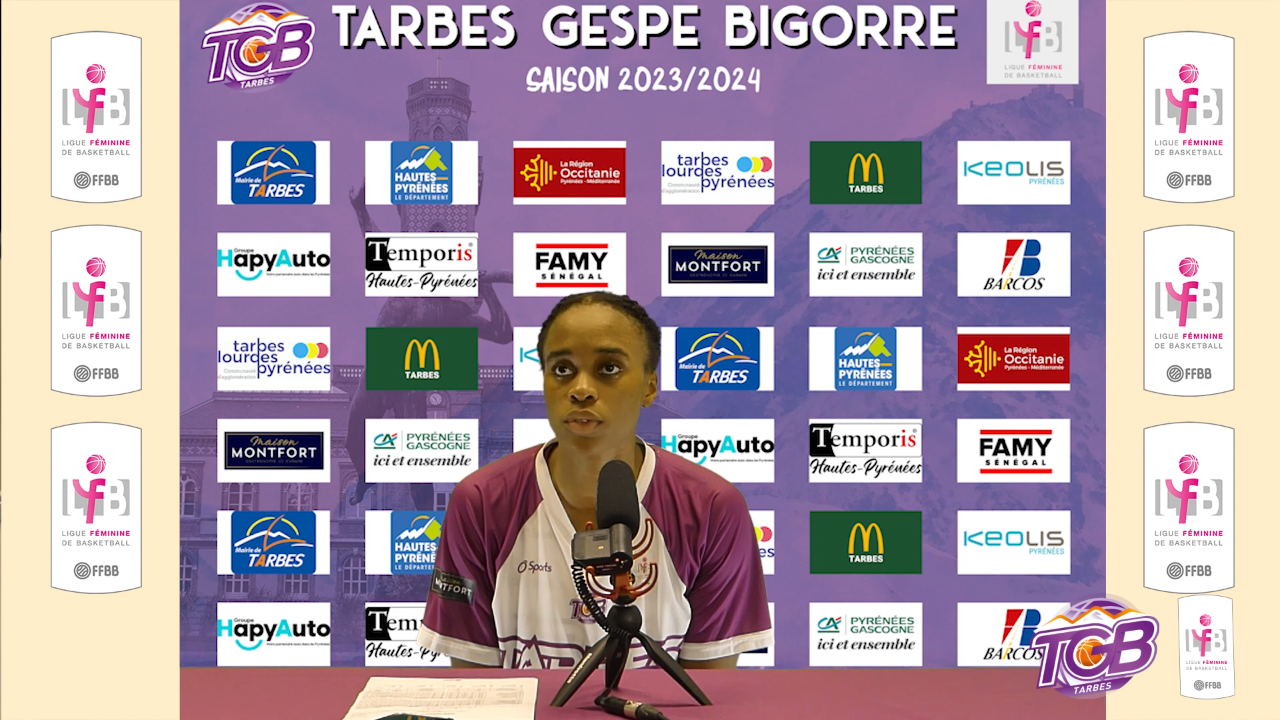 LFB : Conférence de presse après Tarbes – St Amand