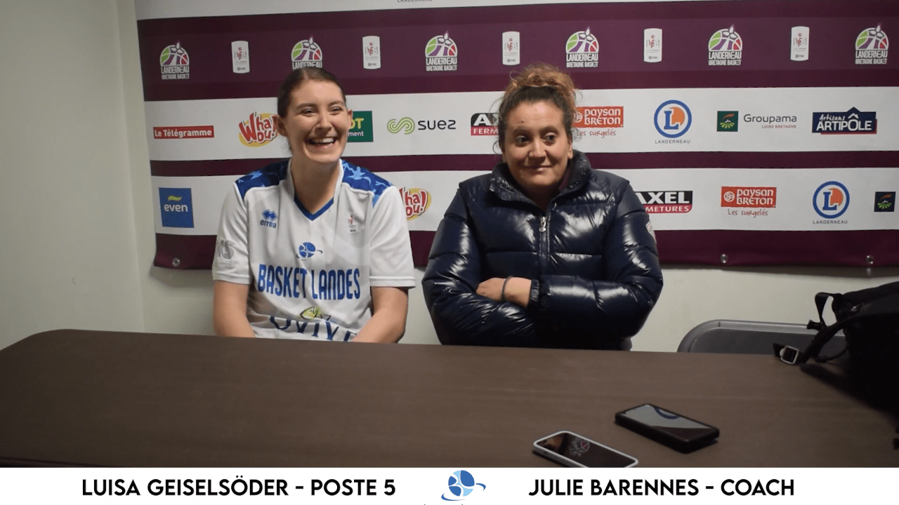 LFB : Conférence de presse après Landerneau B. B. – Basket Landes