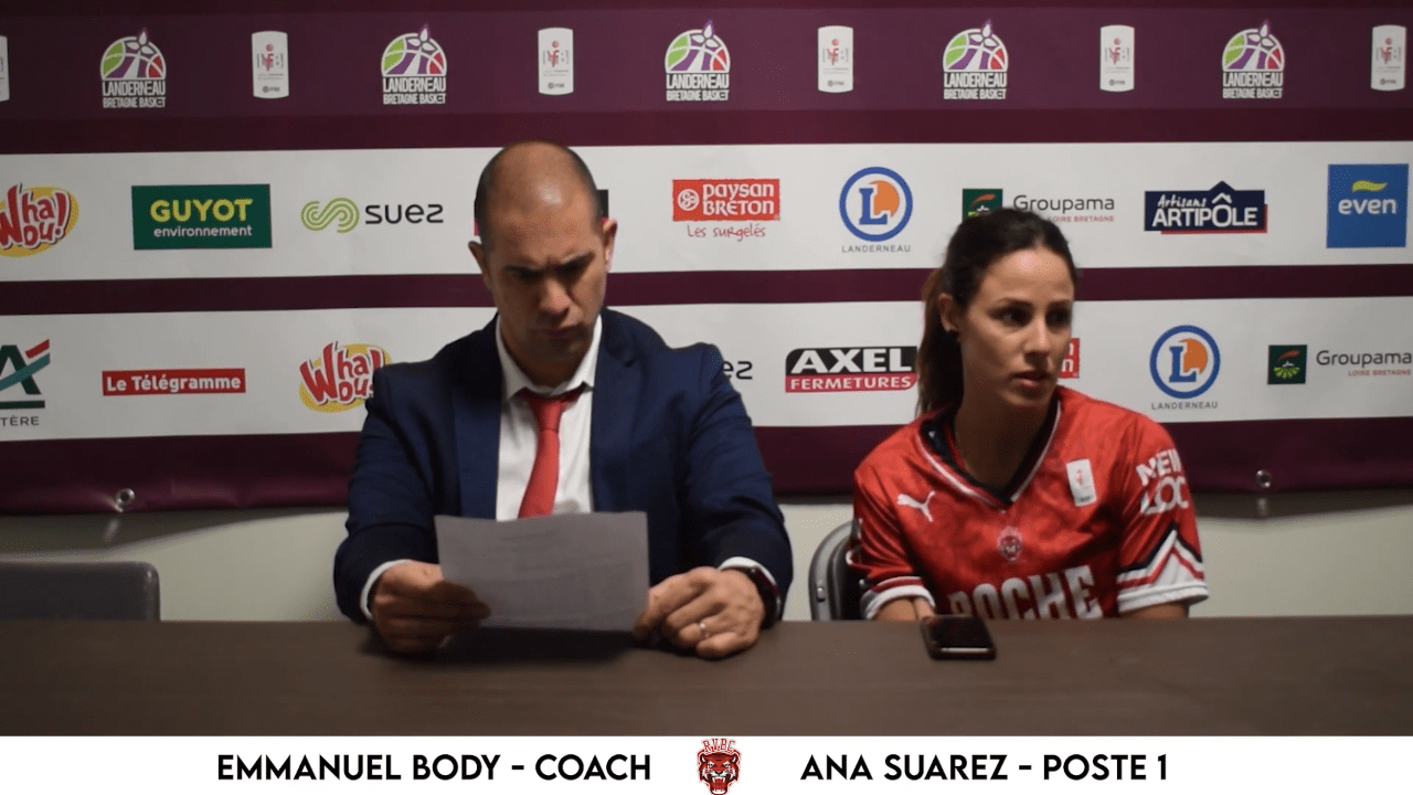 LFB : Conférence de presse après Landerneau B. B. – La Roche-Vendée