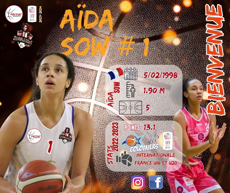 Ligue 2 : Feytiat annonce l’arrivée d’Aida SOW