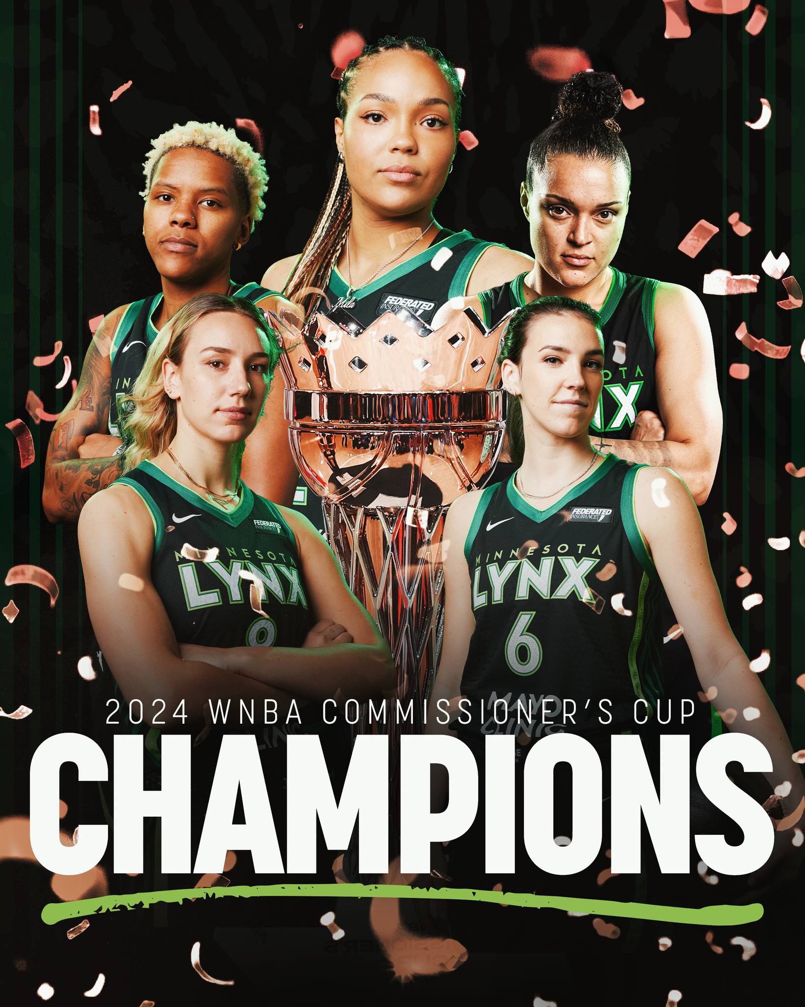 WNBA : Première coupe de la Commissaire en poche pour les Lynx !