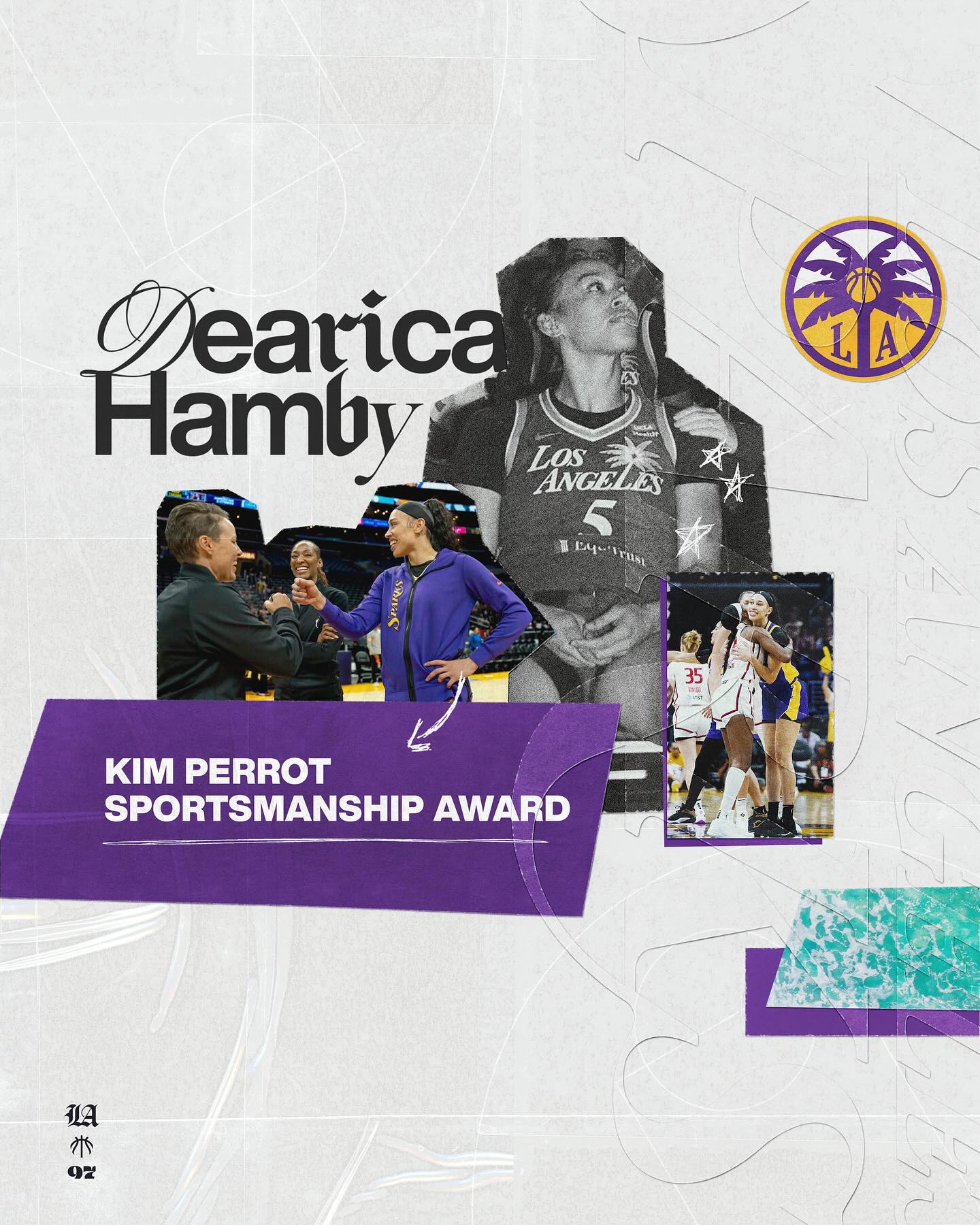 WNBA : Dearica HAMBY récompensée pour son fair-play sur les parquets