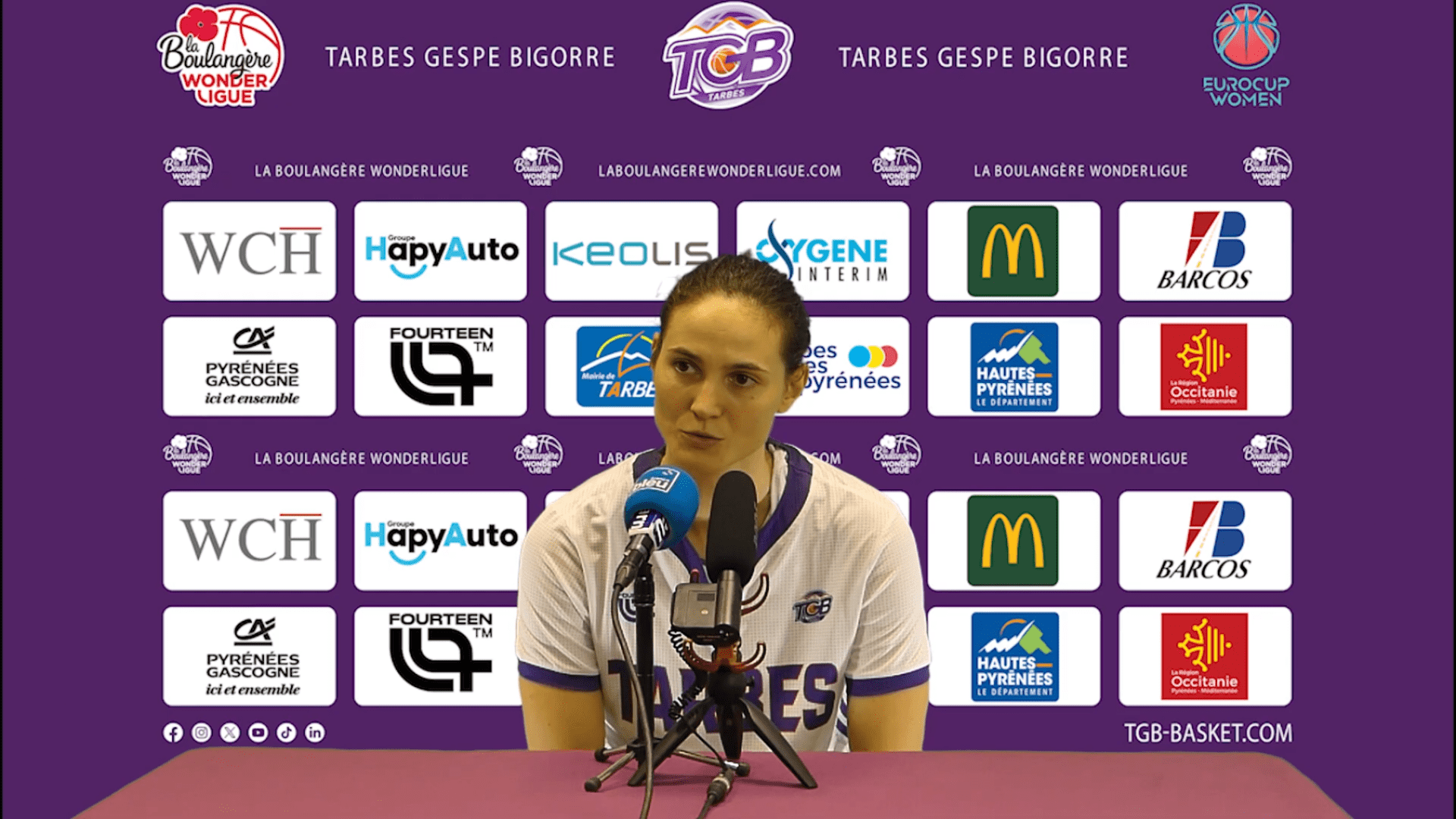 Eurocoupe : Conférence de presse après Tarbes – Iraklis STIHL