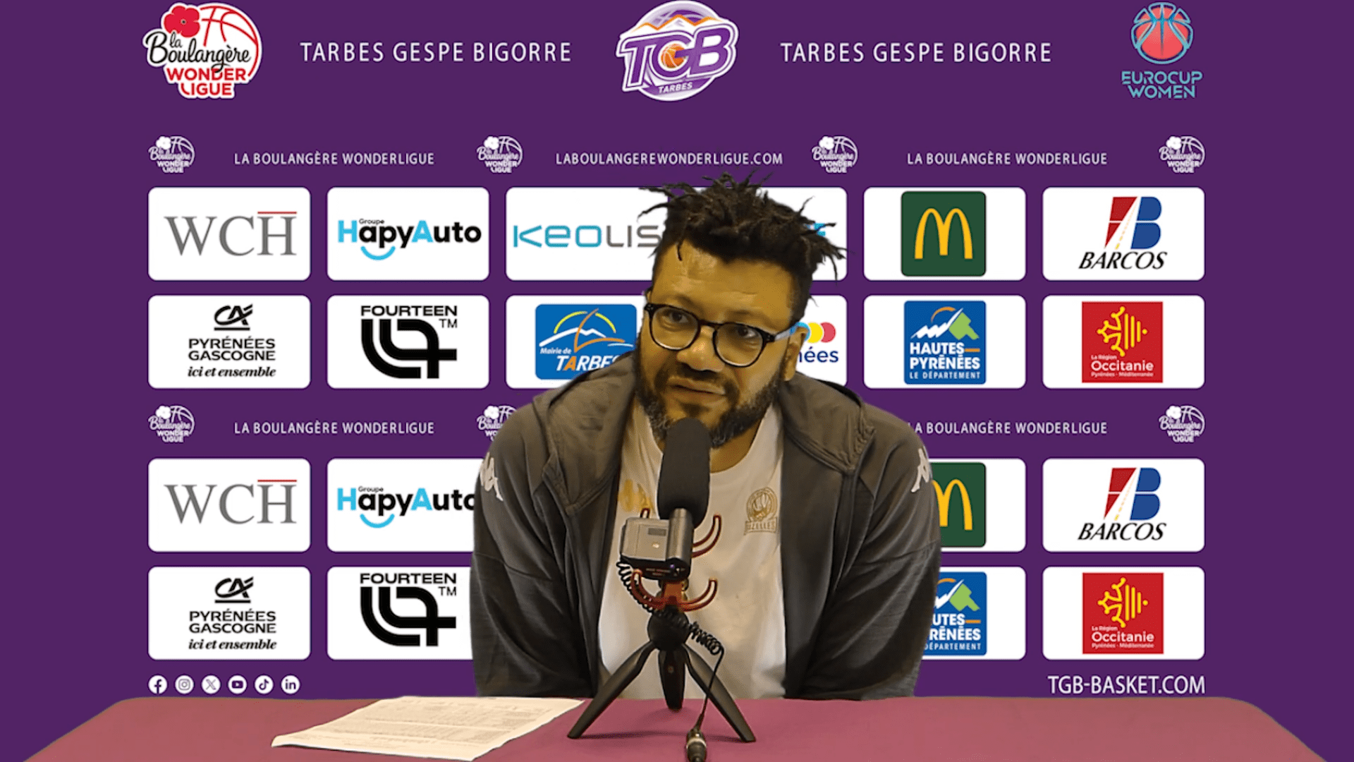 LBWL : Conférence de presse après Tarbes – Lattes-Montpellier