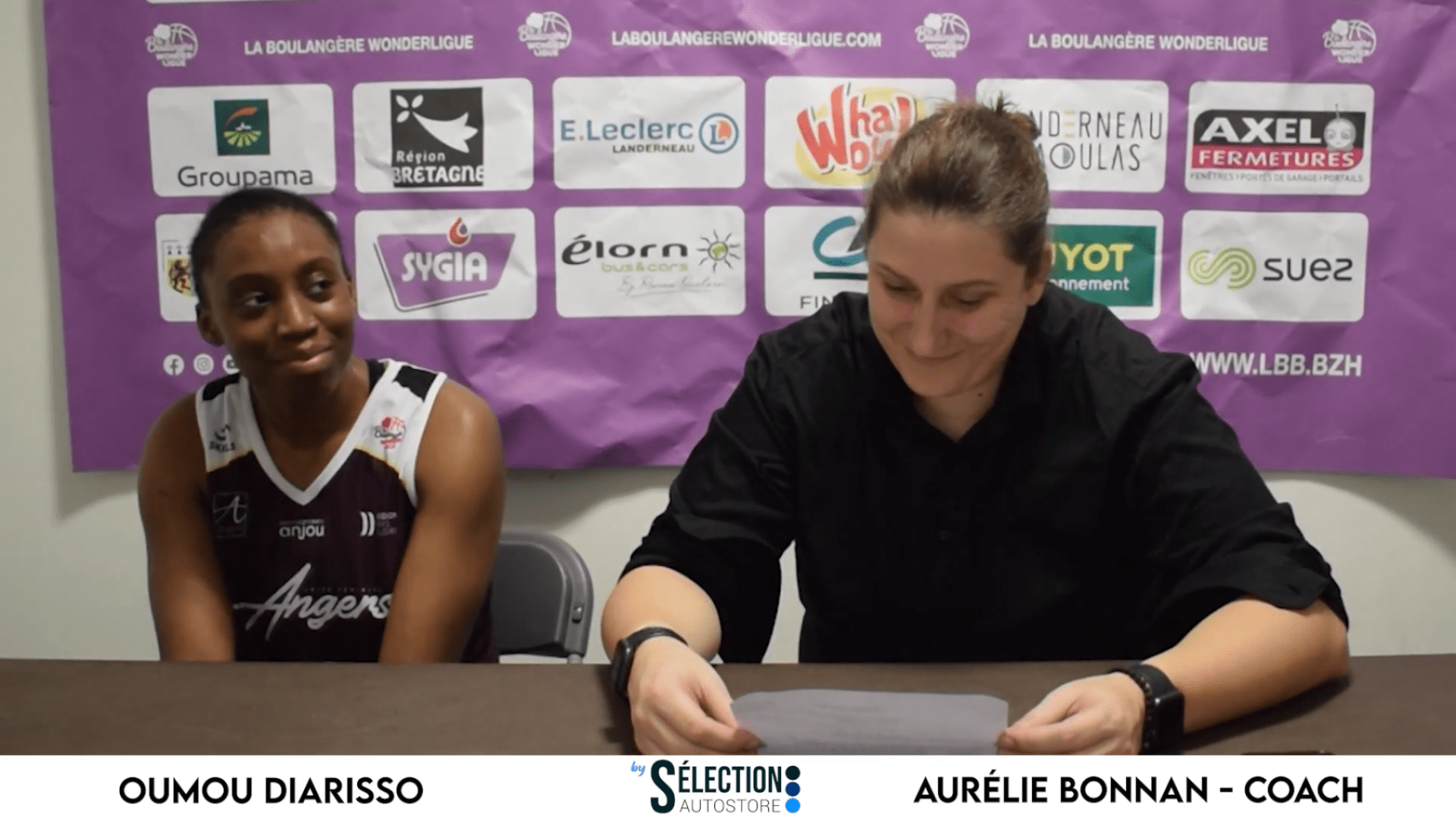 LBWL : Conférence de presse après Landerneau B. B. – Angers