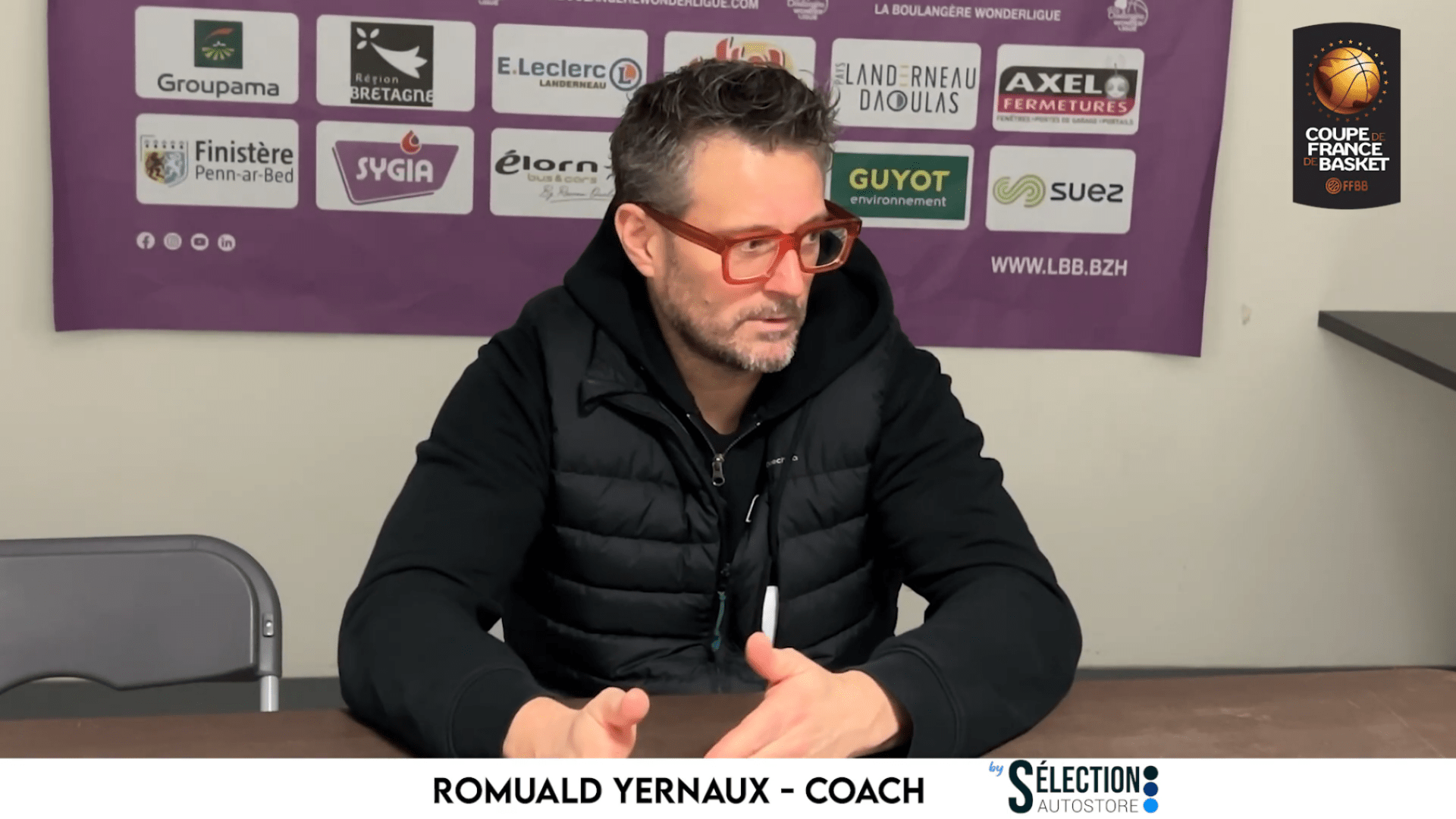 Coupe de France : Conférence de presse après Landerneau B. B. – Charleville-Mézières